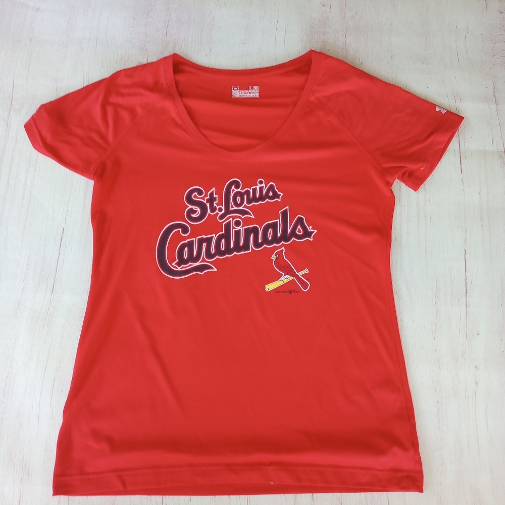 Women's Under Armour St Louis Cardinals T-shirt Semi Fitted Large